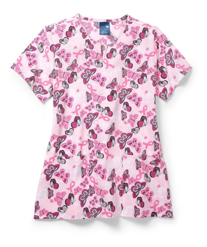 Polera Médica Estampada Mujer Z16213 Srst Zoe+chloe