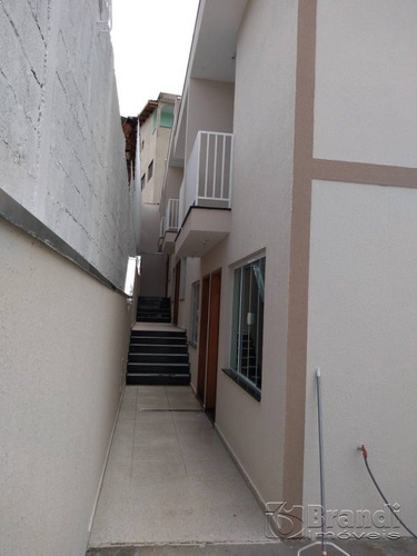 Imagem 1 de 14 de Sobrados Novos Em Condominio, 2 Dormitorios, 1 Wc Social E 1 Lavabo, 01 Vaga - V-4740