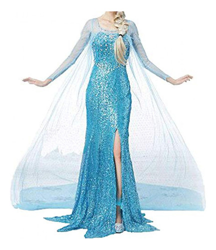 Disfraz De Mujer Mujer Halloween Cosplay Frozen Elsa Princes