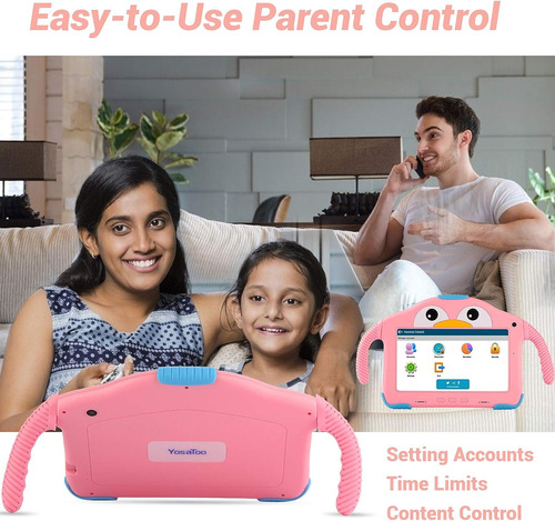 Tableta Yosatoo Para Niños, Android 32 Gb Wi-fi Rosa