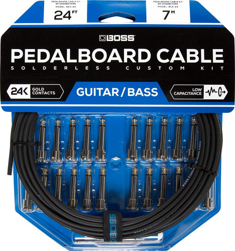 Boss Bck-24 Kit De Cables De Pedalera  Cable De 24 Pies,.