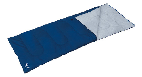 Saco De Dormir Envelope Azul Marinho Com Extensor