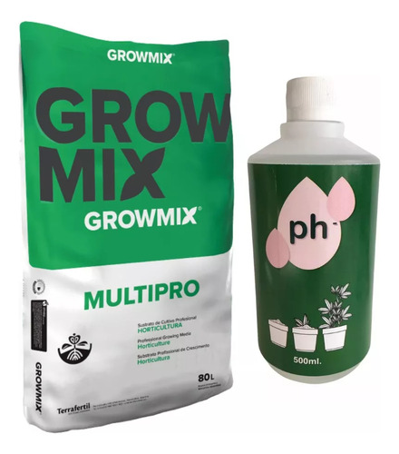 Kit Growmix Multi Pro 80 Lts + Ph - (menos) 500 Ml Pr6-*