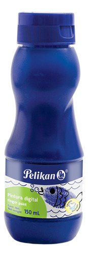Pintura Digital Preescolar Dedos Pelikan 150ml Elegir Color Azul