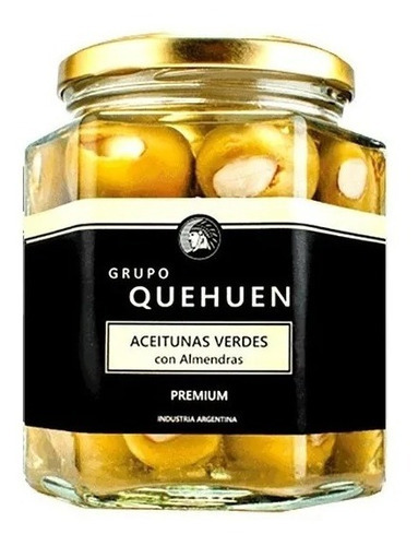 Aceitunas Verdes Rellenas Con Almendras Quehuen - 200grs