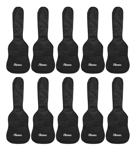 Kit 10 Capas Para Guitarra Preta Thomaz