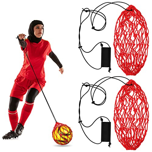 2 Piezas Solo Soccer Kick Trainer Soccer Ball Bungee Elastic