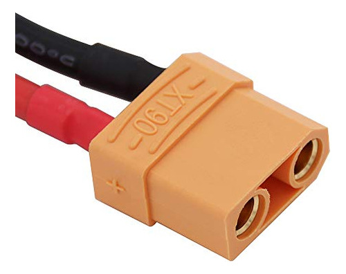 Pack De 3 Adaptadores Xt90 Con Conectores T Plug 12awg