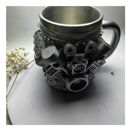 Taza Personalidad Creativa Taza De Acero Inoxidable V8
