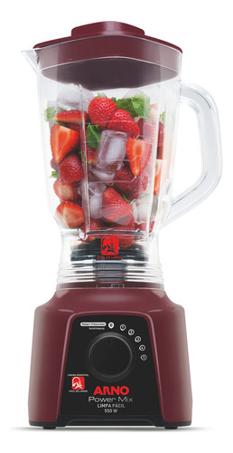 Liquidificador Arno Power Mix Limpa Fácil Lq32 Cor Vinho 110V