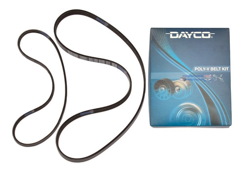 Kit 2 Correas Poly-v Dayco Vw Crossfox 1.6 8v 2018 2019 2020