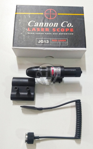 Imagen 2 de 3 de Laser Rojo Cannon Co Picatinny 11mm Y Ocho Jg13 Switch Remot