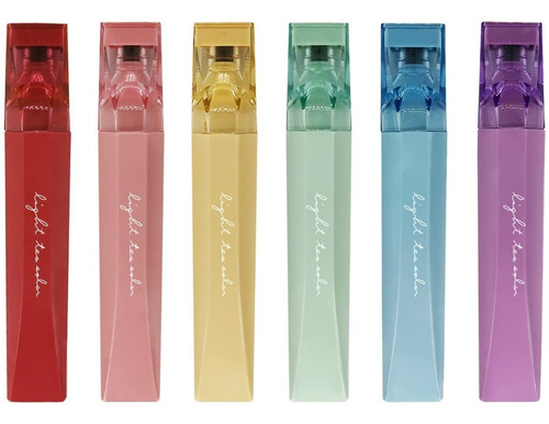 Chosch 6 Resaltadores Colores Retro Vintage Lápiz Labial