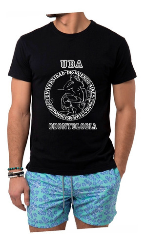 Remeras 100% Algodón Uba Odontologia Unisex Klartoks Hf