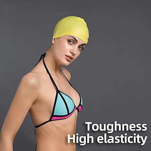 Gorro De Natación De Silicona Para Cabello Largo Y Cabello C
