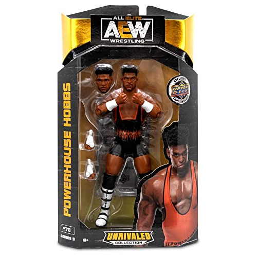 Powerhouse Hobbs - Aew Unrivaled 9 Toy Wrestling Figura...