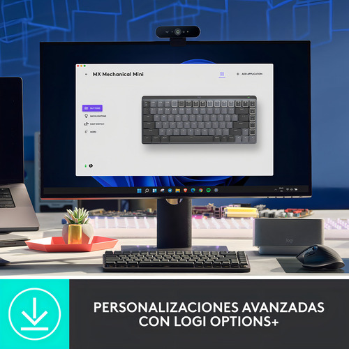 Teclado Logitech Mx Keys Mini Mecanico Grafito - Revogames Grafito Español España