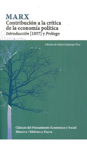 Libro Marx Contribución A La Crítica De La Economía Política