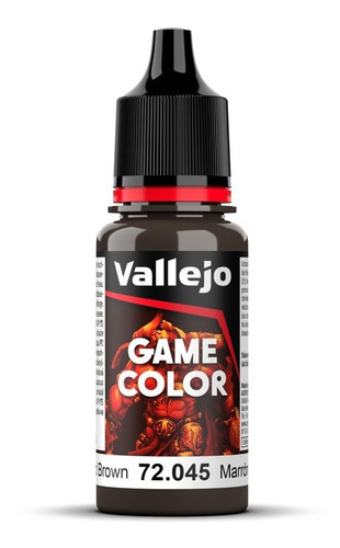 Colores Pinturas Acrilicas Game Color Vallejo Modelismo 17ml Color 72045 Marrón Carbonizado-charred Brown