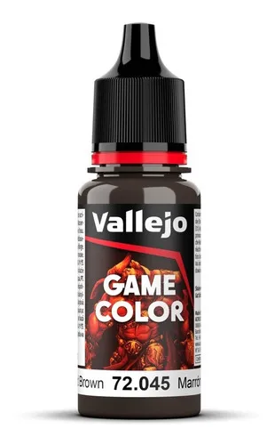 Colores Pinturas Acrilicas Game Color Vallejo Modelismo 17ml Color 72045 Marrón Carbonizado-charred Brown