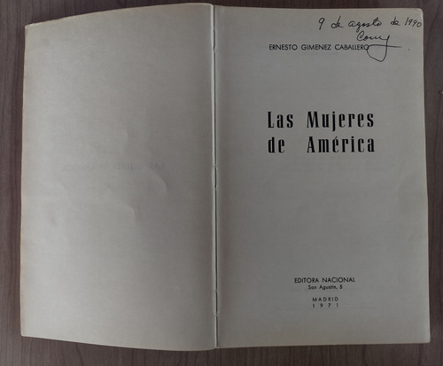 Las Mujeres De América - Ernesto Gimenez Caballero- Nacional (Usado)