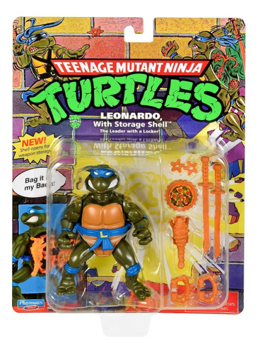 Tortugas Ninja Leonardo Retro Articulado C/accs Original