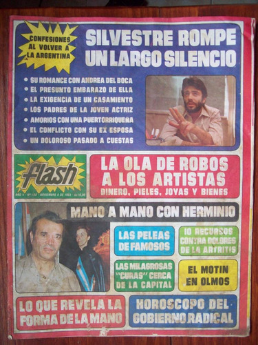 Revista Flash 180 Silvestre A Del Boca Motin Olmos