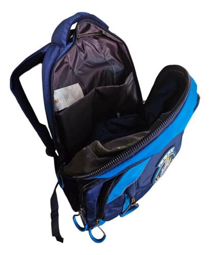 Mochila Deportiva Club Puebla Azul 8066941 Charly Azul/celeste Liso