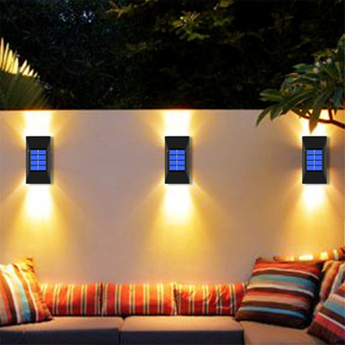 4 Piezas De Luces Solares De Pared For Decoración De Terraz
