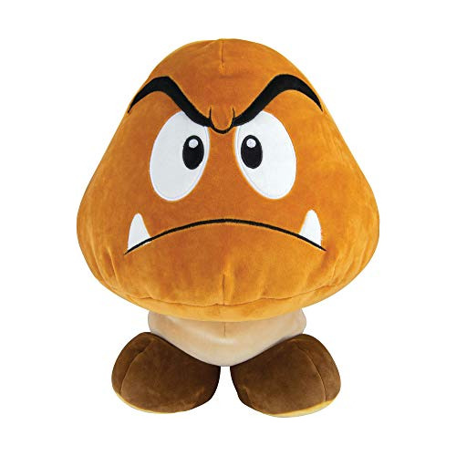 Club Mocchi Mocchi Mega Goomba Plush Kid's Toy, Marrón, 15 P