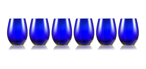 Vaso Rics Cristal Azul X600cc Cristaleria S Carlos X6u