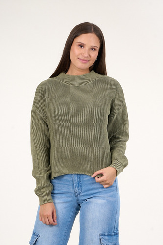 Sweater Mujer Algodón Con Proceso Verde Polemic
