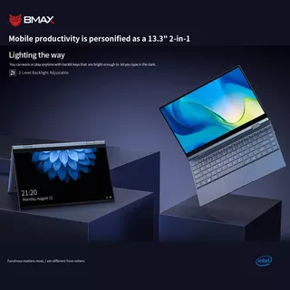 Bmax Laptop Convertible Con Pantalla Táctil Fhd 2 En 1 De 13