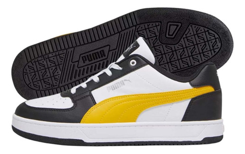 Tenis Puma Caven 2.0 Blanco Amarillo Hombre Y