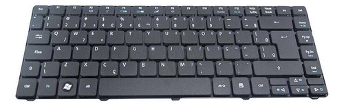 Teclado P/ Notebook Acer Aspire 4745z Ç Wi-fi Marca Bringit Cor Preto