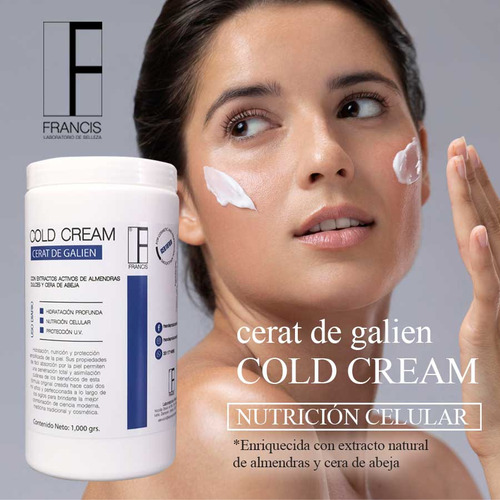 2 Pack Crema Facial 1k Cold Cream Almendras Y Cera De Abeja