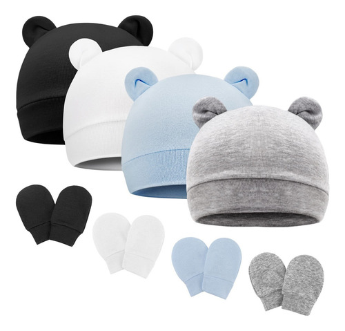 Aruoy Bebé Gorro Y Guantes For Bebé Recién Nacido Bebé
