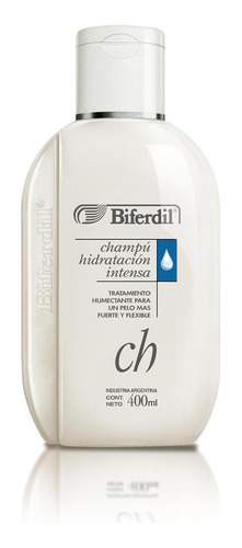 Shampoo Biferdil Hidratacion Intensa Pelo Fuerte X 400 Ml