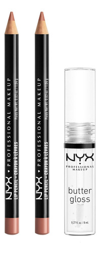 Lapices Delineador De Labios Y Gloss Nyx Professional Makeup