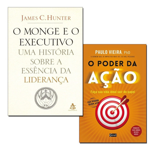 Livros O Poder Da Ação + O Monge E O Executivo Envio Rápido