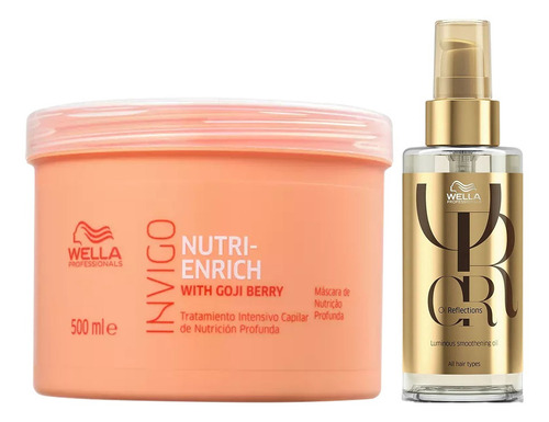 Invigo Nutri Enrich Máscara 500ml + Oil Reflections 100ml