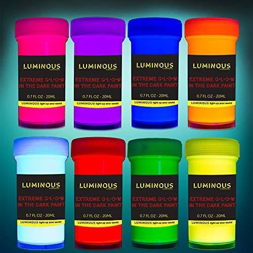 Individuall Luminous Extreme Glow In The Dark Paint - Juego 