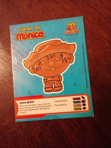 Card Gogos Giraffas Turma Da Mônica Chico Bento (Usado)