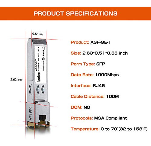 Pack 4 Sfp A Rj45 Gigabit Para Cisco Y Ubiquiti