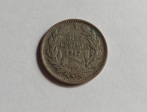 Moneda De Diez Centavos Año 1917