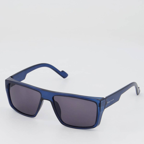 Óculos De Sol Hang Loose Classic Azul Lente Preto Desenho