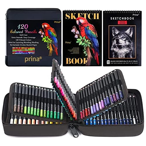 Art Supplies 120-color Colored Pencils Set For Adults C...