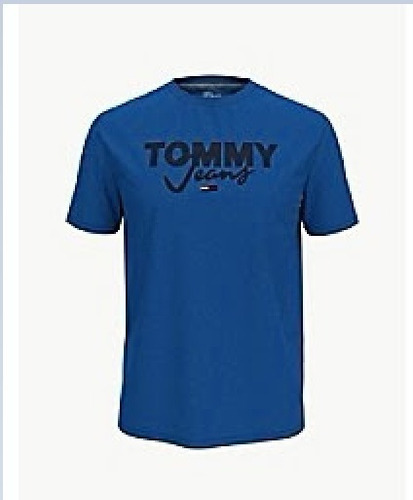 Polera Hombre Tommy Jeans Talla Xs Azul