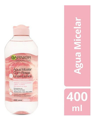 Agua Micelar De Rosas Garnier Skin Active X 400ml