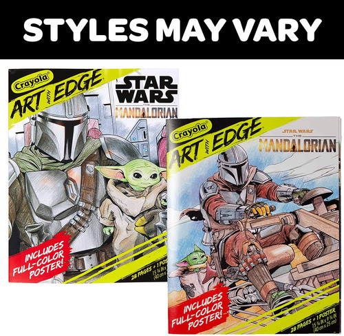 Póster Del Libro Para Colorear Crayola Mandalorian, Baby Yod